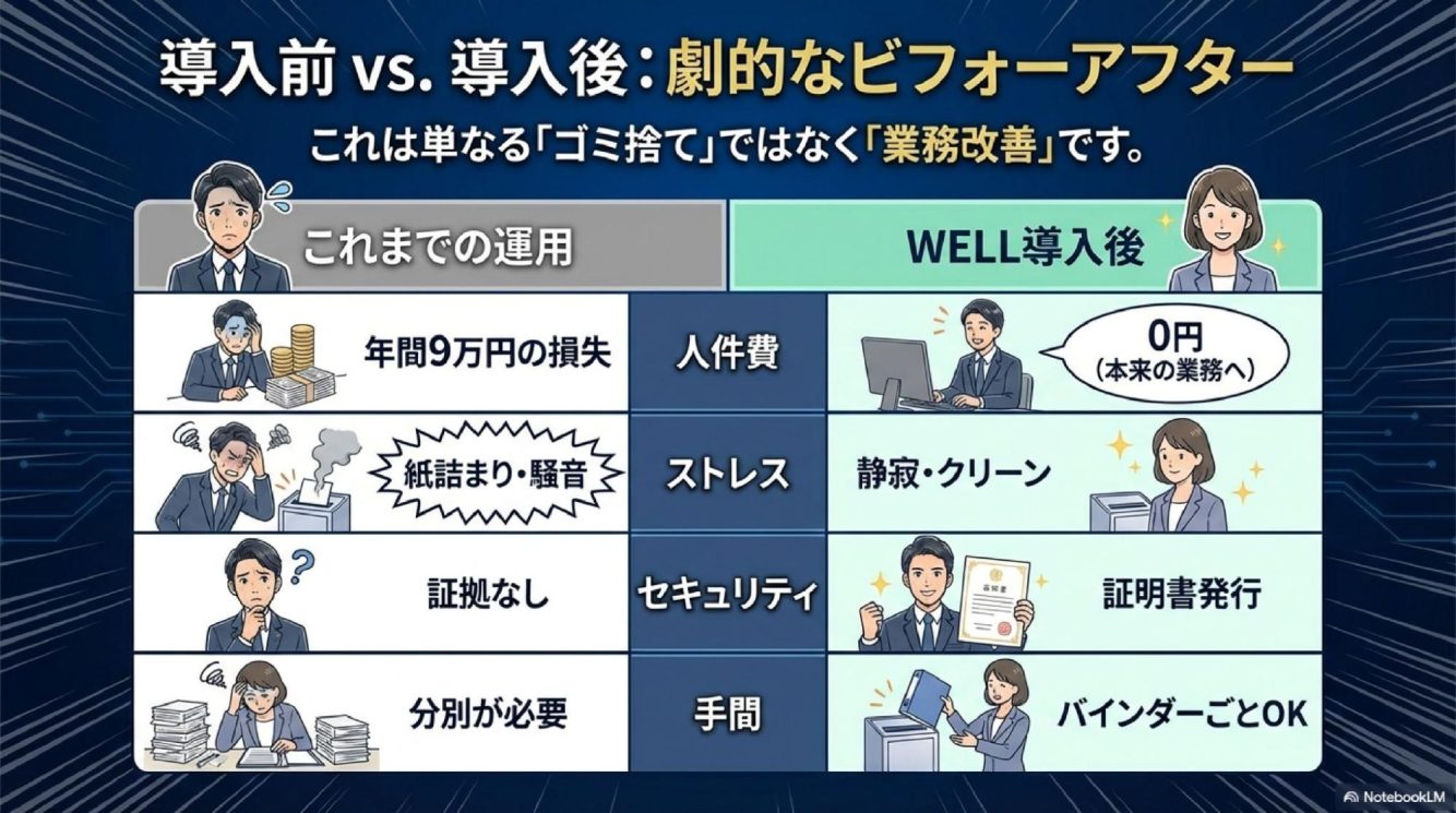 シュレッダー運用を見直すメリット