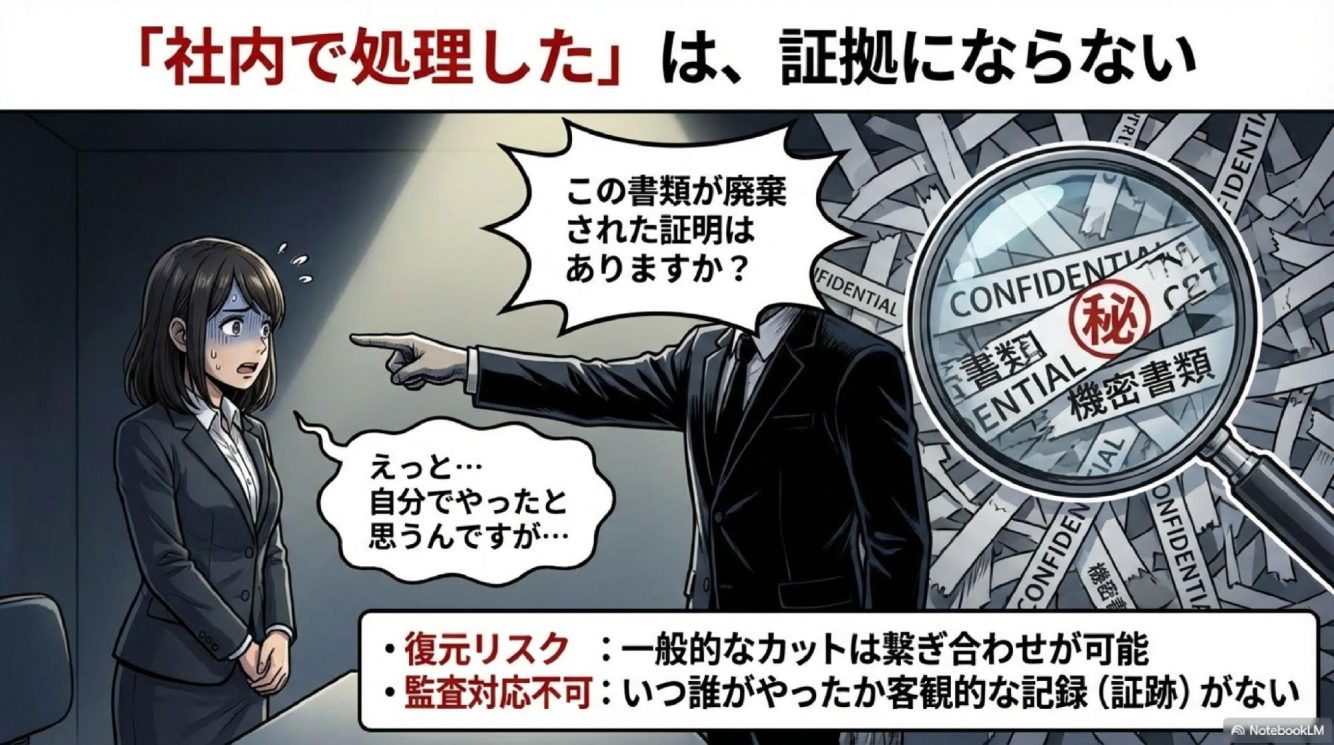 自社処理のリスク