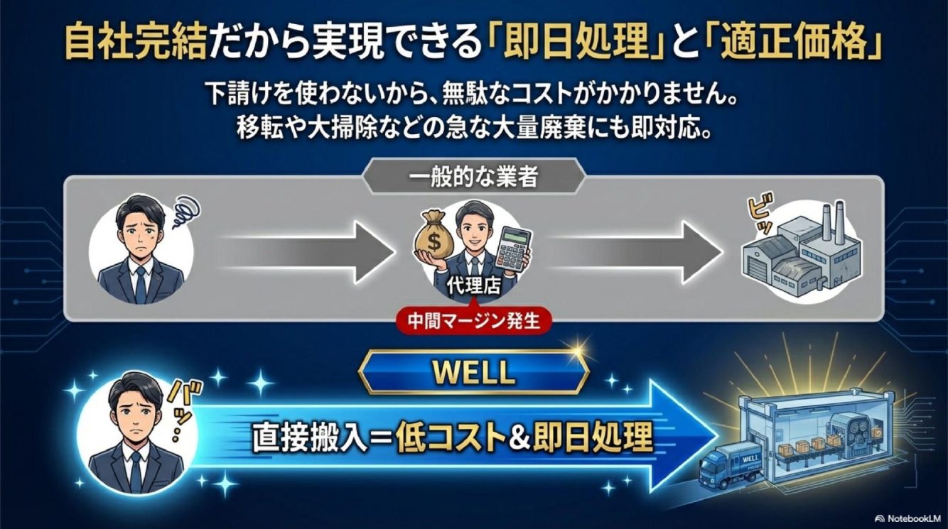 自社一貫体制だからできるスピードとコスト