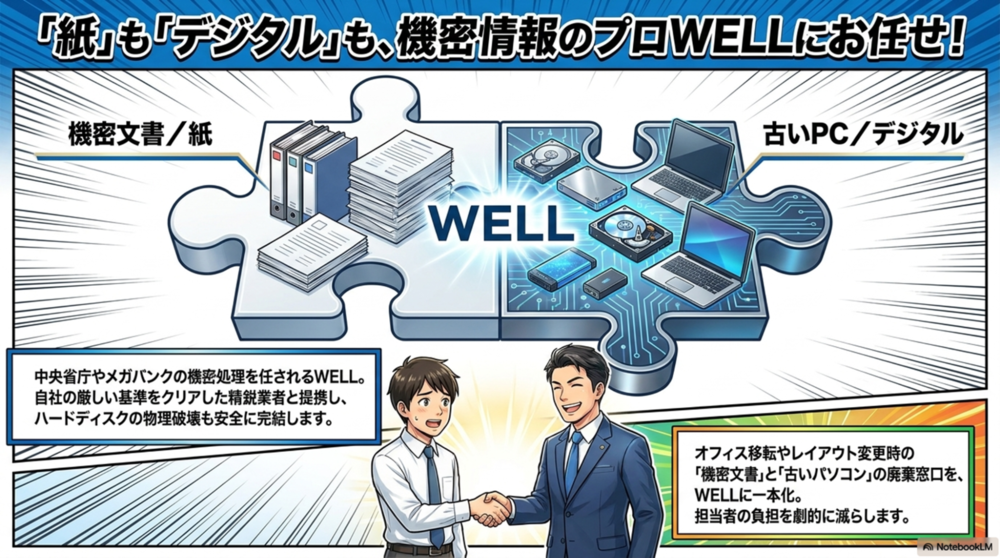 信頼できるハードディスク処理業者
