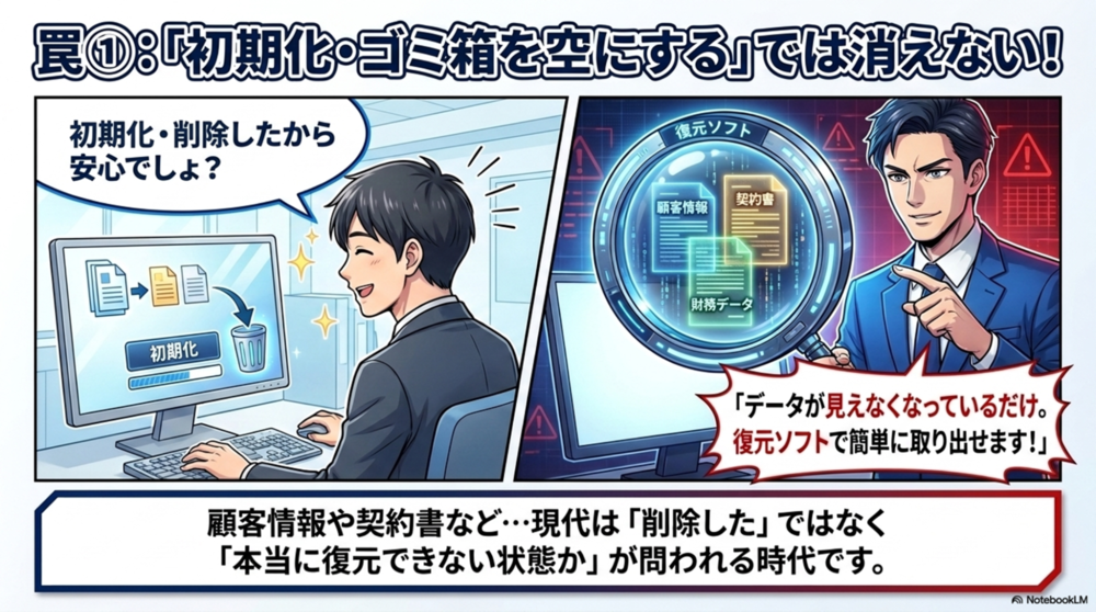 ハードディスク処分の罠