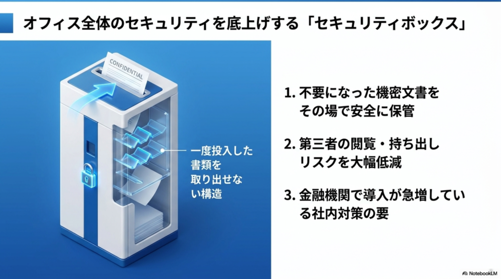 情報セキュリティ向上に有効なセキュリティボックス