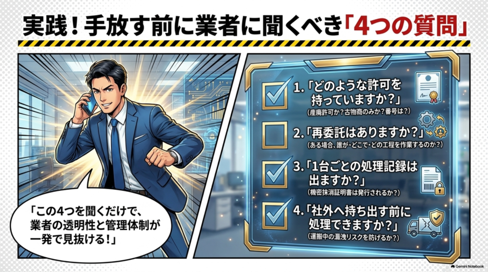 業者選びの4つのポイント