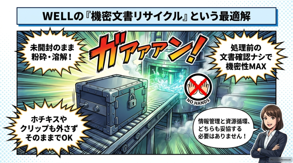 WELLの機密文書リサイクル
